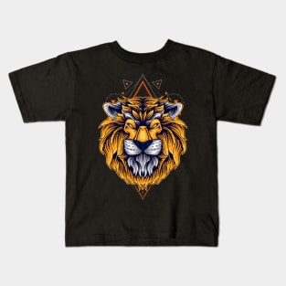 lion head design Kids T-Shirt